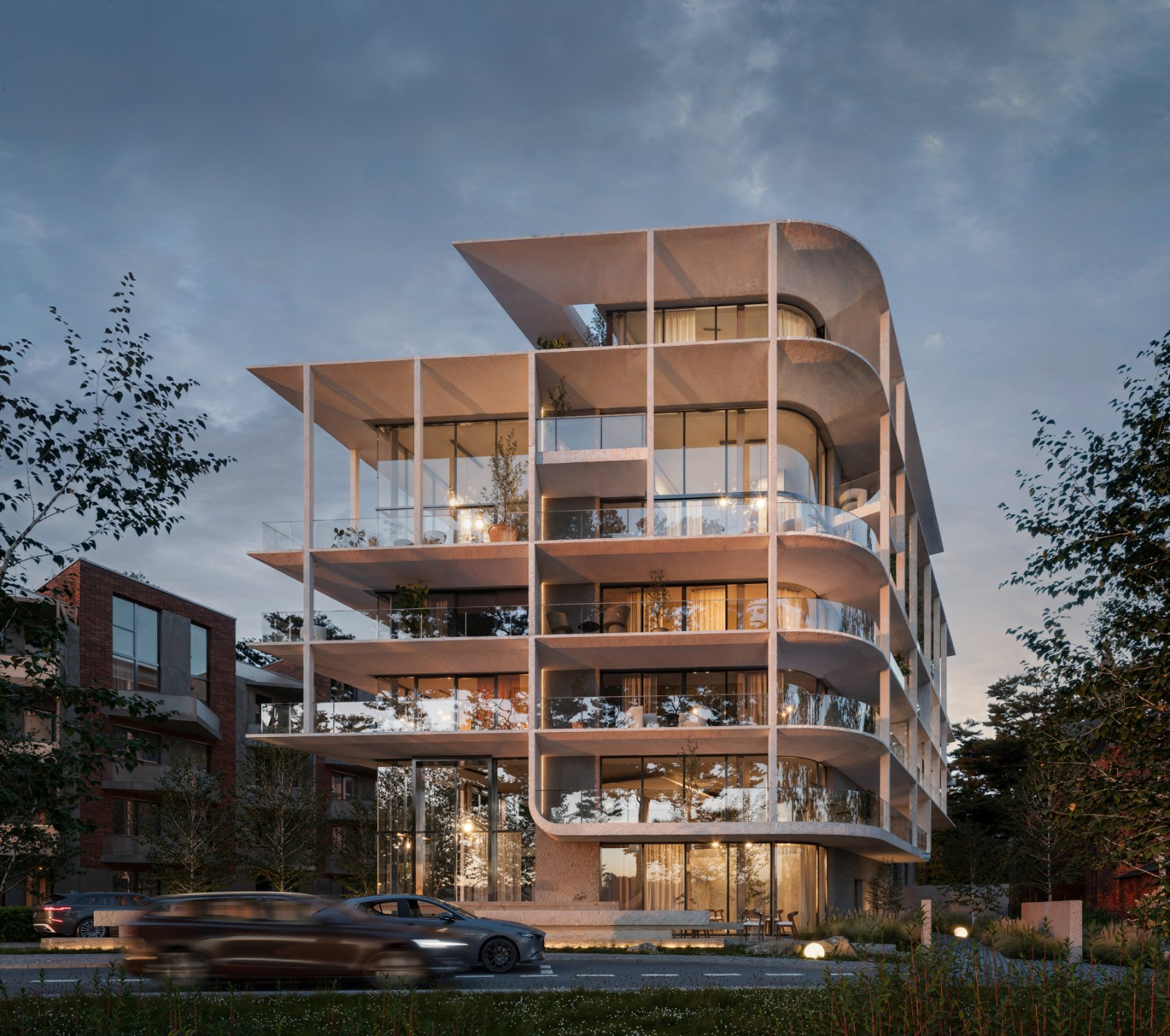 Bay Suites Ustronie Morskie - apartamenty nad morzem, wizualizacja 3D