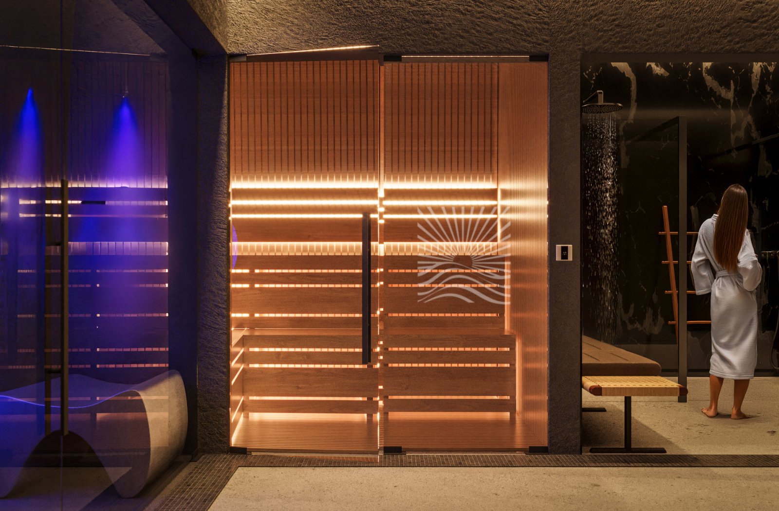 Strefa SPA w hotelu w Międzyzdrojach - wizualizacja 3D