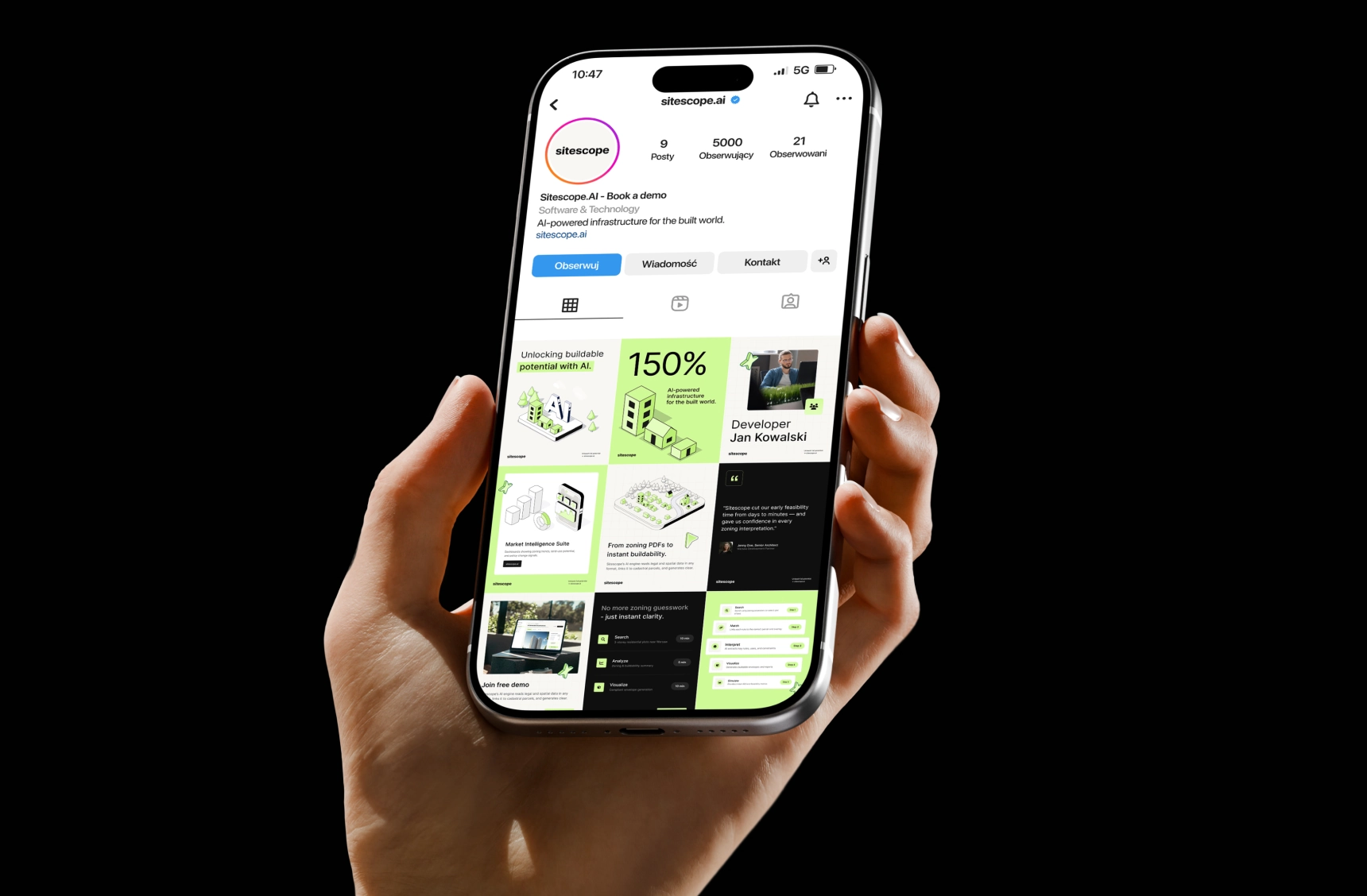 Sitescope – projekt strony internetowej i social media w portfolio G2 TEAM